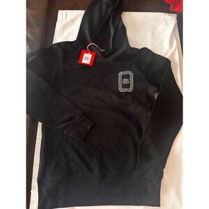 NWT men's cityLAB black hoodie unzips at the botton sides Medium